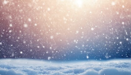 Winter christmas white blue Snowdrifts with shiny snow and blizzard. 33