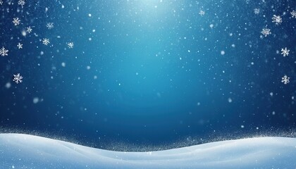 Winter christmas white blue Snowdrifts with shiny snow and blizzard. 25