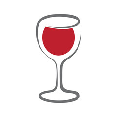 Wine Glass Logo Template