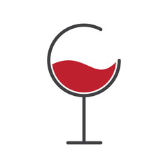 Wine Glass Logo Template