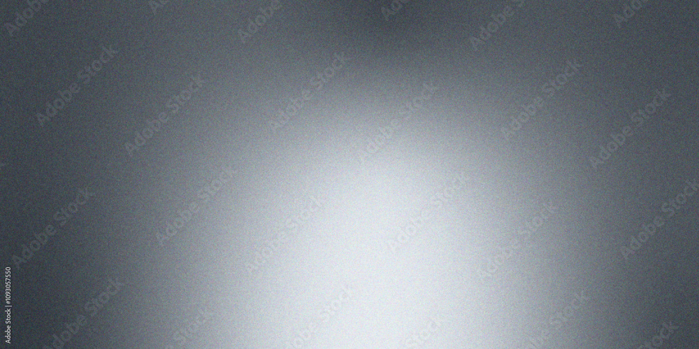 Poster retro gradient grunge background with noise. silver metal texture background chromium. black and gre