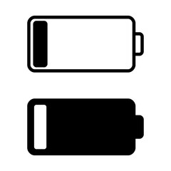 Set of low batteries