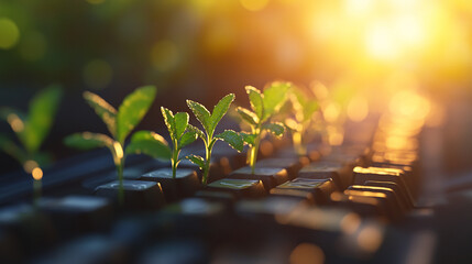 Every keystroke fine-tunes the marketing plan, blending ROI insights with innovative business strategies for sustainable growth.