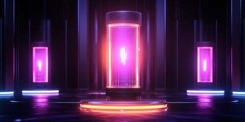 Innovative fire protection technologies showcase event hall display modern environment close-up view future concepts