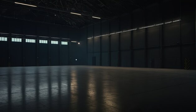 Motion Empty exhibition center. backdrop for exhibition stands.3d render. 64564
