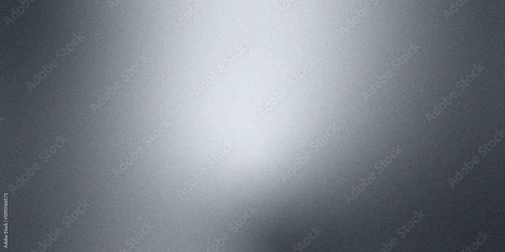 Poster retro gradient grunge background with noise. silver metal texture background chromium. black and gre
