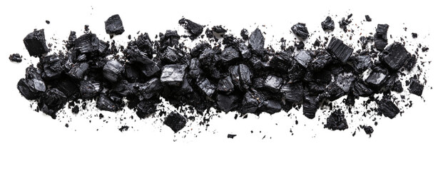 charcoal burning on a white background