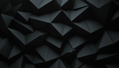 Obraz premium Black geometric hexagonal abstract background surface polygonal pattern with glowing hexagons 205