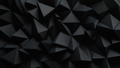 Obraz premium Black geometric hexagonal abstract background surface polygonal pattern with glowing hexagons 202