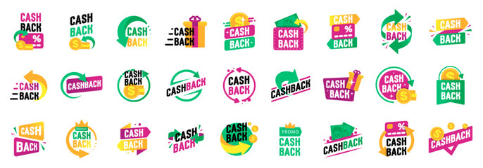 Cash back offer web banner. Concept of refund money