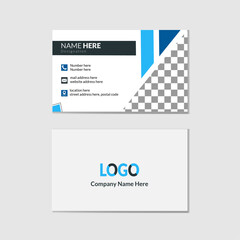 Clean and simple business card design template.