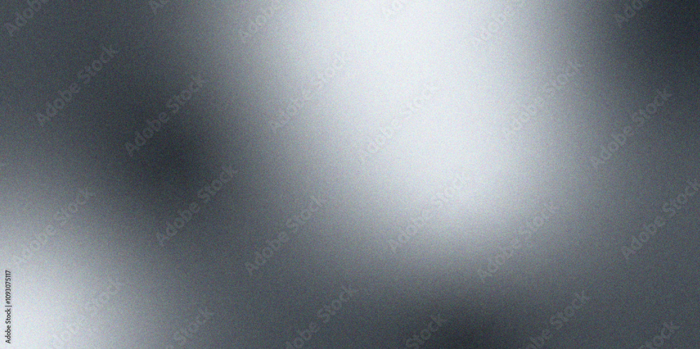 Poster retro gradient grunge background with noise. silver metal texture background chromium. black and gre