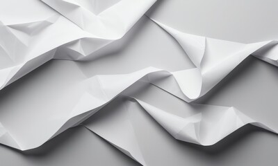 Obraz premium Wrinkled and glued paper, artistic mood, showcasing texture, against a gray background