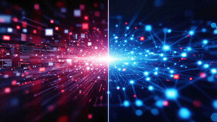 Fototapeta premium The Shift from Traditional Hierarchical Models to Collaborative Network Systems