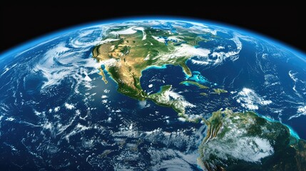Fototapeta premium Planet Earth viewed from space