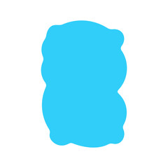 blue Cute cloud Text Box