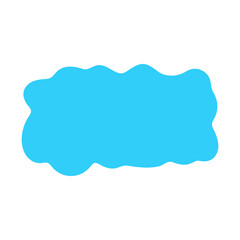 blue Cute cloud Text Box