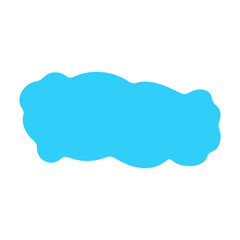 blue Cute cloud Text Box