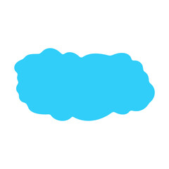 blue Cute cloud Text Box