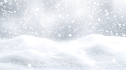 Snowy ground background