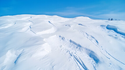 Snowy ground background