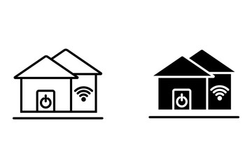 Smart Home icon set. Smart home symbol icon. for mobile concept and web design. vector illustration on white background