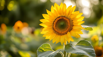 Naklejka premium Photo Sunflower Bloom Nature Yellow Summer