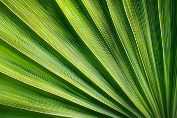 Obraz premium Photo Green Palm Leaf Texture Abstract Background