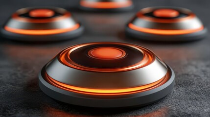 Innovative technology event featuring futuristic design elements studio environment product showcase modern concept