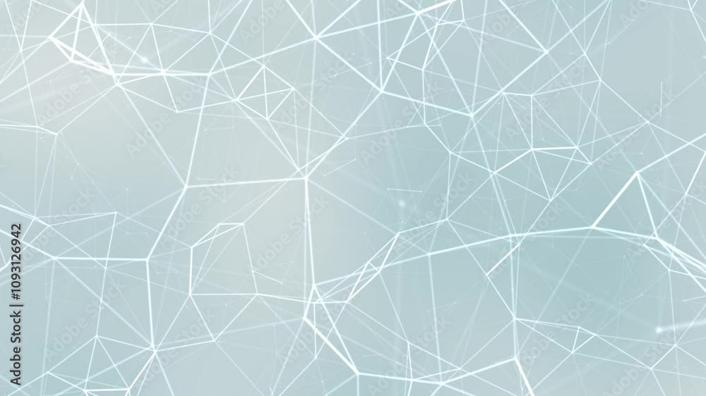 Aufkleber Digital technology motion bright background rendered abstract plexus geometric animation