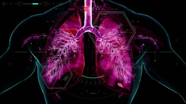 copd lung disease, chronic obstructive pulmonary disorder concept 3d rendering 