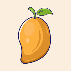 mango illustration. fruits vector concept.