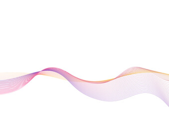 曲線・流線・ウェーブラインイラスト背景素材	