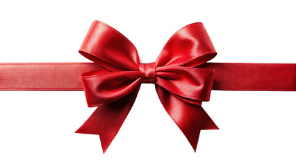 Fototapeta premium red bow isolated on white