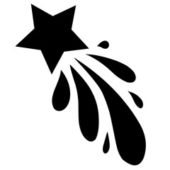 shooting stars collection stylized vector © King Silhouette