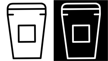 illustration of a trash can