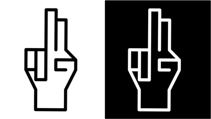 silhouette of a hand