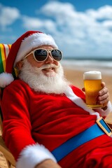 Santa Claus in summer