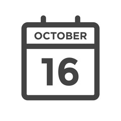 October 16 Calendar Day or Calender Date for Deadline Appointment