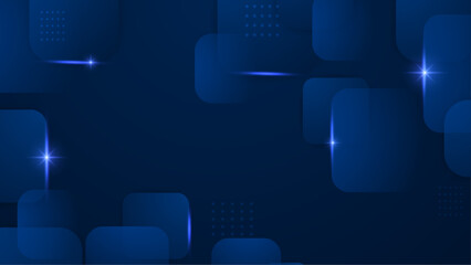 Blue Vector Abstract Geometrical Shape Modern Background. For Background, Banner, Pamphlet, Certificate and Presentation