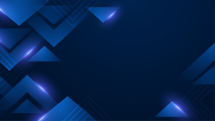 Blue Vector Illustration Minimal Geometric Shape Abstract Background. For Background, Banner, Pamphlet, Certificate and Presentation