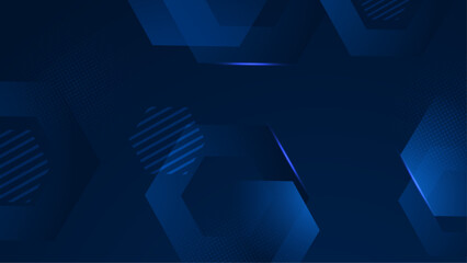 Blue Vector Illustration Minimal Geometric Shape Abstract Background. For Background, Banner, Pamphlet, Certificate and Presentation