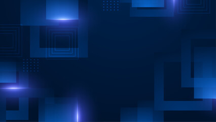 Blue Vector Illustration Minimal Geometric Shape Abstract Background. For Background, Banner, Pamphlet, Certificate and Presentation