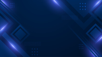 Obraz premium Blue Vector Abstract Geometrical Shape Modern Background. For Background, Banner, Pamphlet, Certificate and Presentation