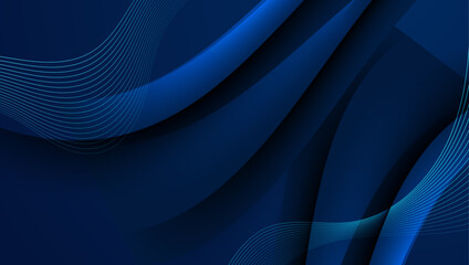 Blue Vector Abstract Background With Simple Geometric Shapes. For Background, Banner, Pamphlet, Certificate and Presentation