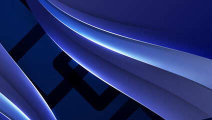 Blue Vector Abstract Geometric Shapes Background. For Background, Banner, Pamphlet, Certificate and Presentation