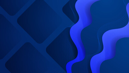 Blue Vector Abstract Geometric Shapes Background. For Background, Banner, Pamphlet, Certificate and Presentation