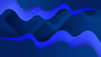 Blue Abstract Background With Shapes Elements. For Background, Banner, Pamphlet, Certificate and Presentation