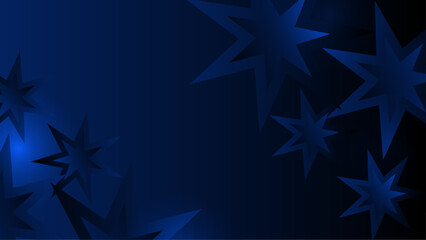 Blue Background Abstract Art Vector With Shapes. For Background, Banner, Pamphlet, Certificate and Presentation