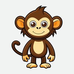 Cute monkey cartoon
